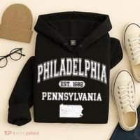 Philadelphia Pennsylvania Est 1682 Varsity Hoodie thumb 4