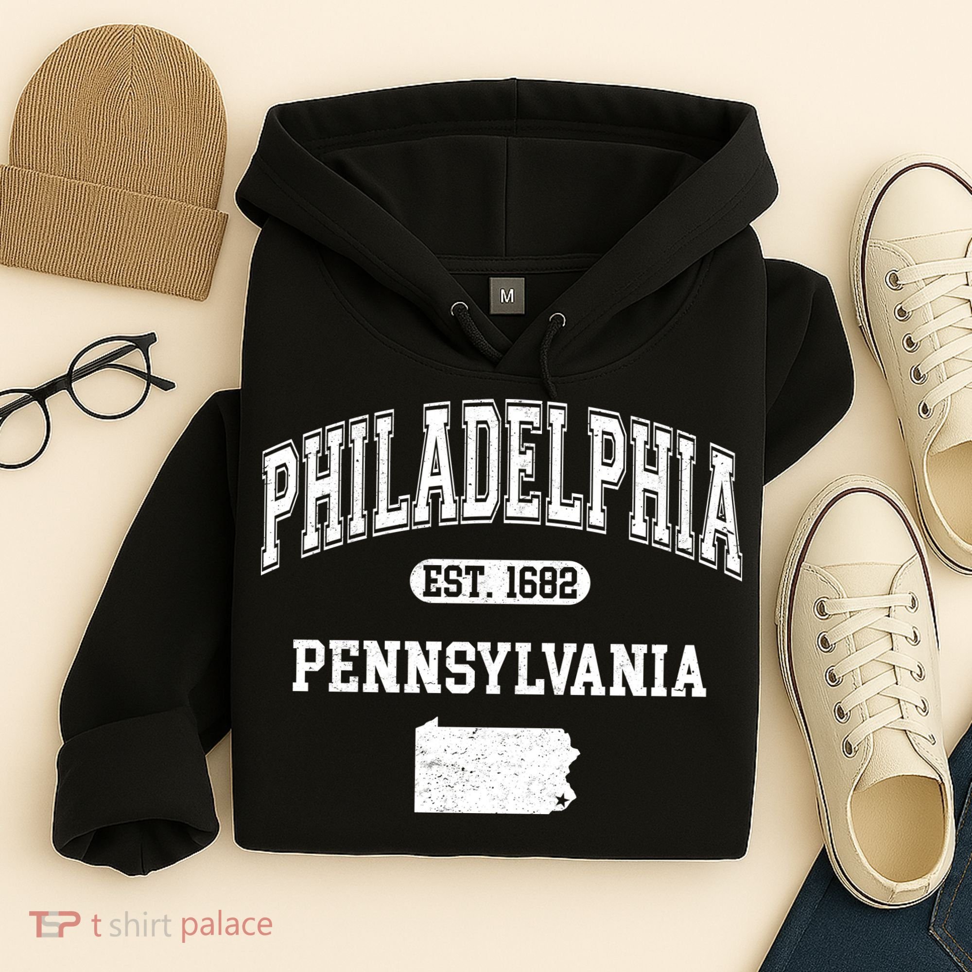 Philadelphia Pennsylvania Est 1682 Varsity Hoodie