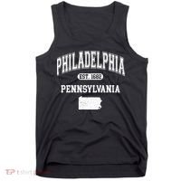 Philadelphia Pennsylvania Est 1682 Varsity Tank Top thumb 0