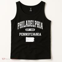 Philadelphia Pennsylvania Est 1682 Varsity Tank Top thumb 2