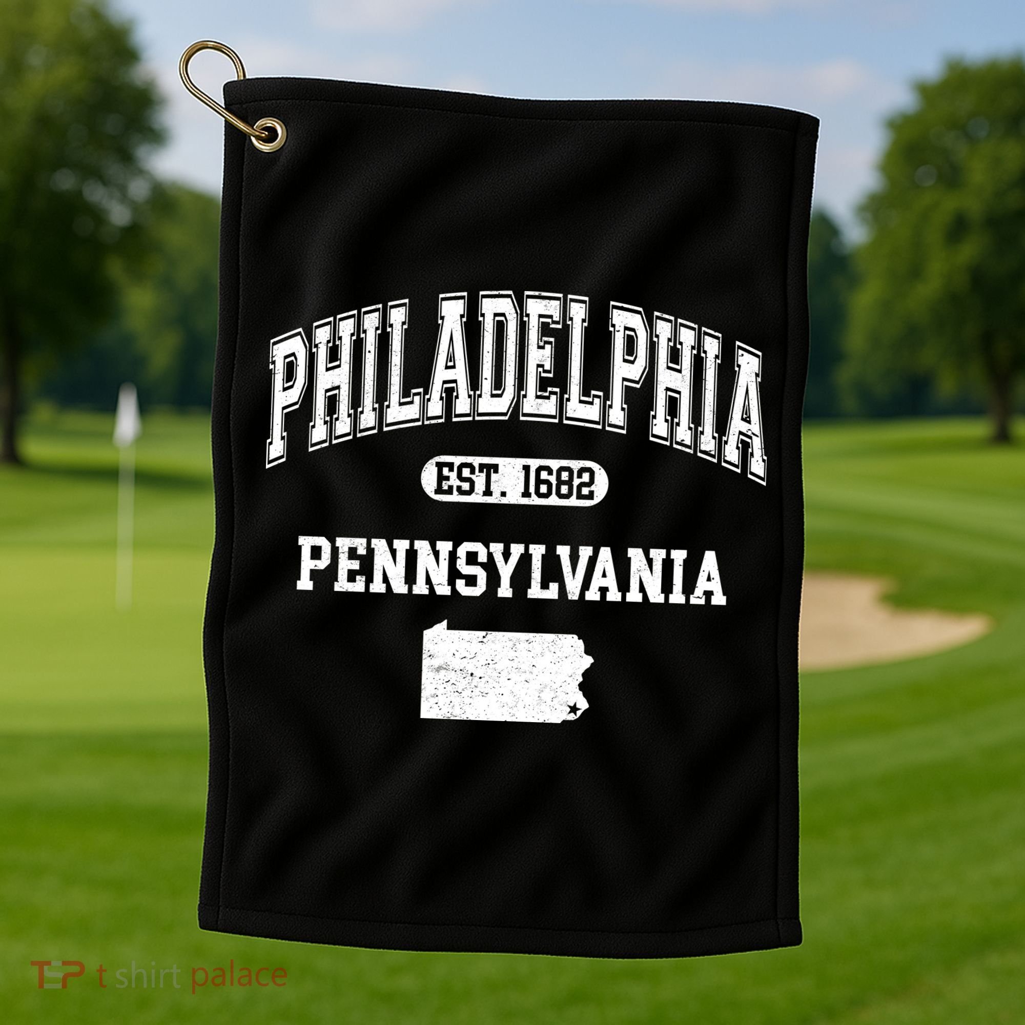 Philadelphia Pennsylvania Est 1682 Varsity Golf Towel