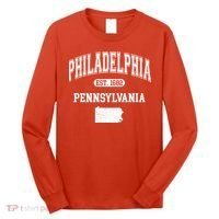 Philadelphia Pennsylvania Est 1682 Varsity Long Sleeve Shirt thumb 0