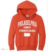 Philadelphia Pennsylvania Est 1682 Varsity Kids Hoodie thumb 0