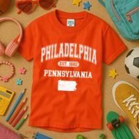 Philadelphia Pennsylvania Est 1682 Varsity Kids T-Shirt thumb 3