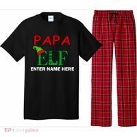 Personalize Papa Elf Custom Family Matching Christmas Pajama Set thumb 0