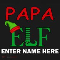 Personalize Papa Elf Custom Family Matching Christmas Women's Hoodie thumb 2