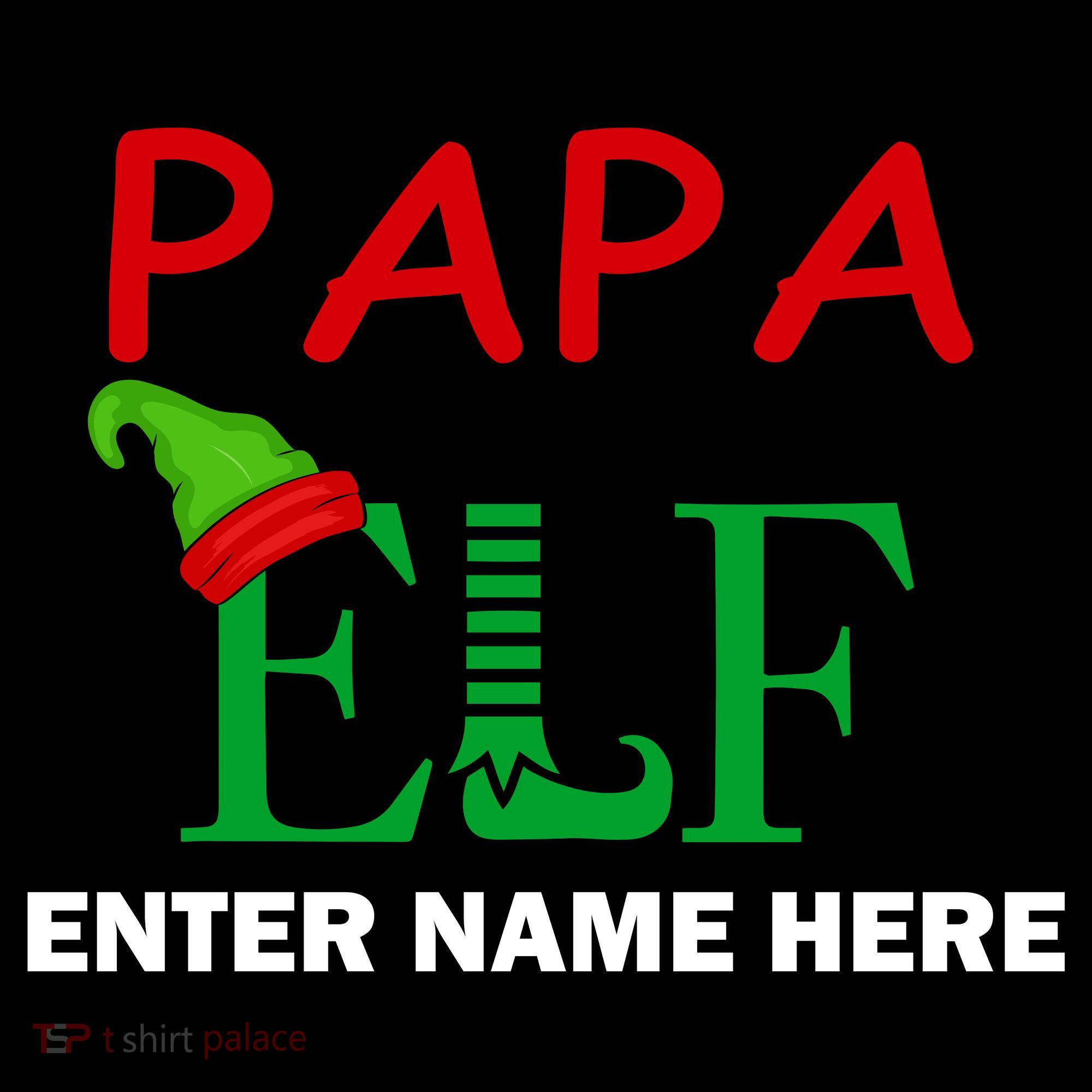 Personalize Papa Elf Custom Family Matching Christmas Women's Hoodie