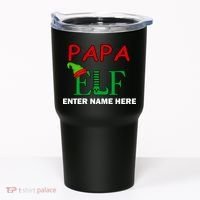 Personalize Papa Elf Custom Family Matching Christmas Tumbler thumb 0