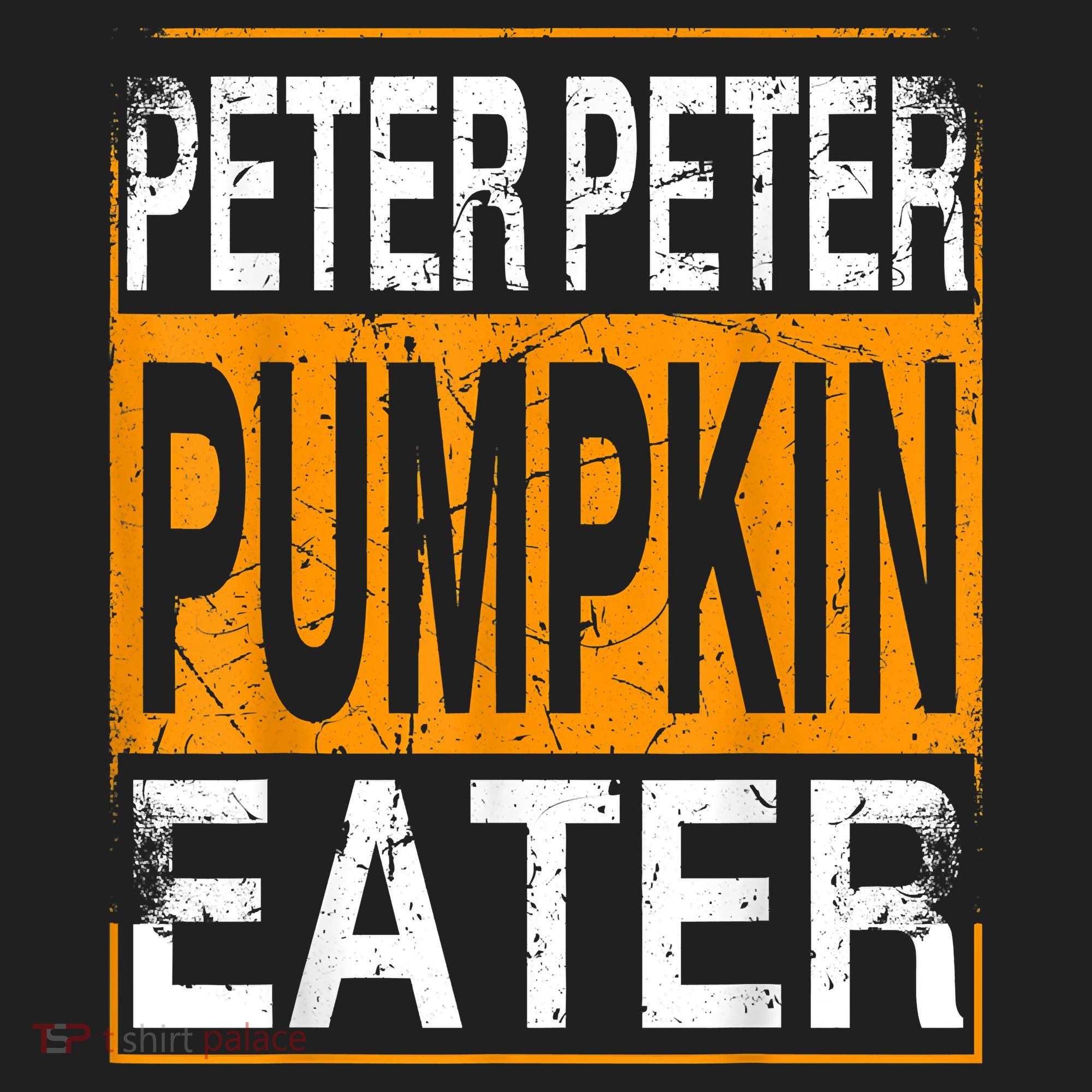 Peter Pumpkin Eater Halloween Funny Distressed Women's Sweatshirt