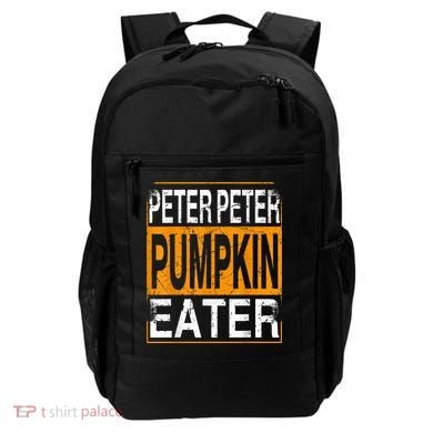Peter Pumpkin Eater Halloween Funny Distressed Backpack