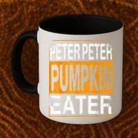 Peter Pumpkin Eater Halloween Funny Distressed Coffee Mug thumb 2