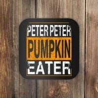 Peter Pumpkin Eater Halloween Funny Distressed Coaster thumb 0