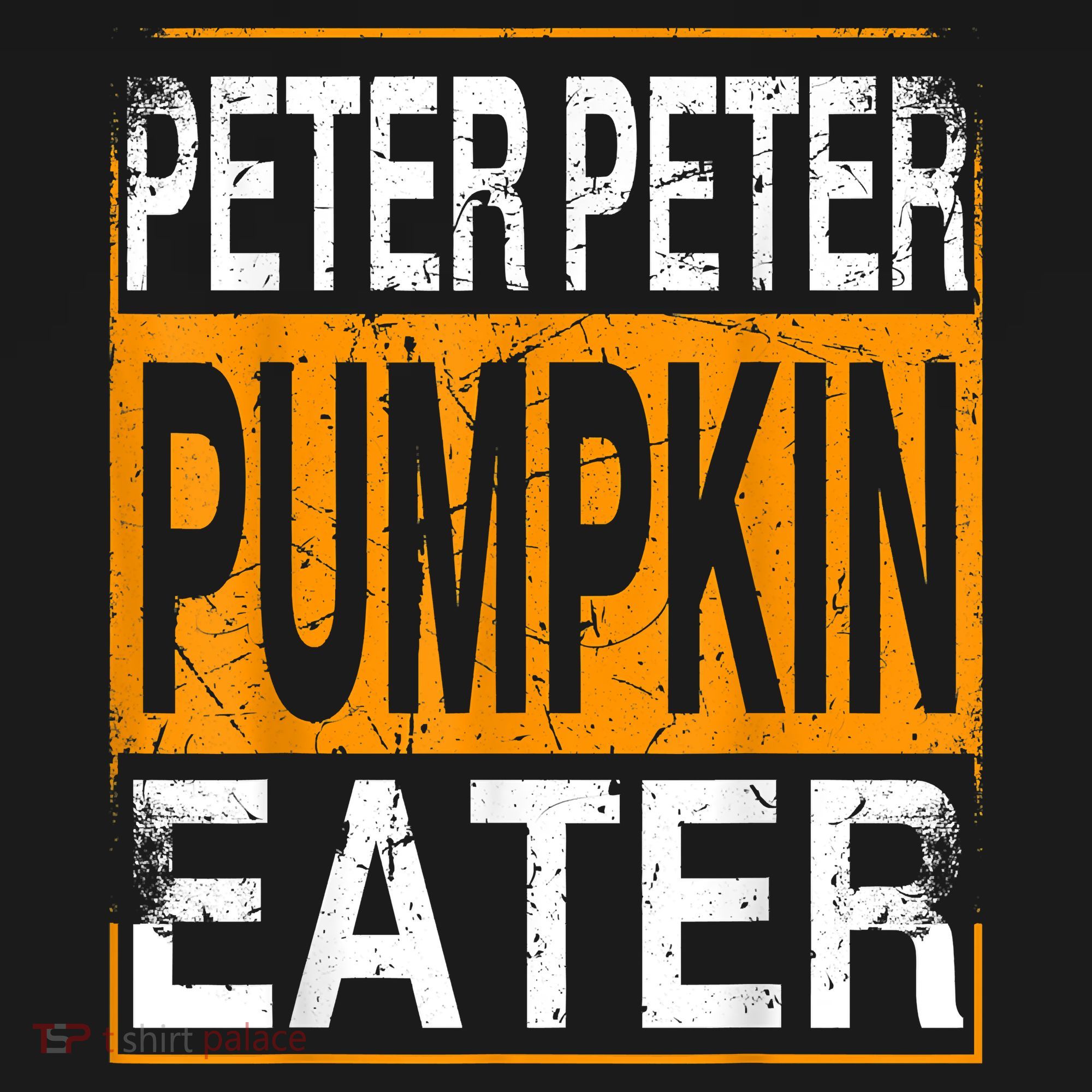 Peter Pumpkin Eater Halloween Funny Distressed Pajama Set