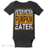 Peter Pumpkin Eater Halloween Funny Distressed Baby Bodysuit thumb 0