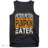 Peter Pumpkin Eater Halloween Funny Distressed Tank Top thumb 0