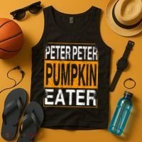 Peter Pumpkin Eater Halloween Funny Distressed Tank Top thumb 4