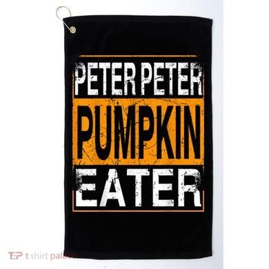 Peter Pumpkin Eater Halloween Funny Distressed Golf Towel