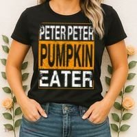 Peter Pumpkin Eater Halloween Funny Distressed Women's T-Shirt thumb 2