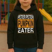 Peter Pumpkin Eater Halloween Funny Distressed Kids Hoodie thumb 3