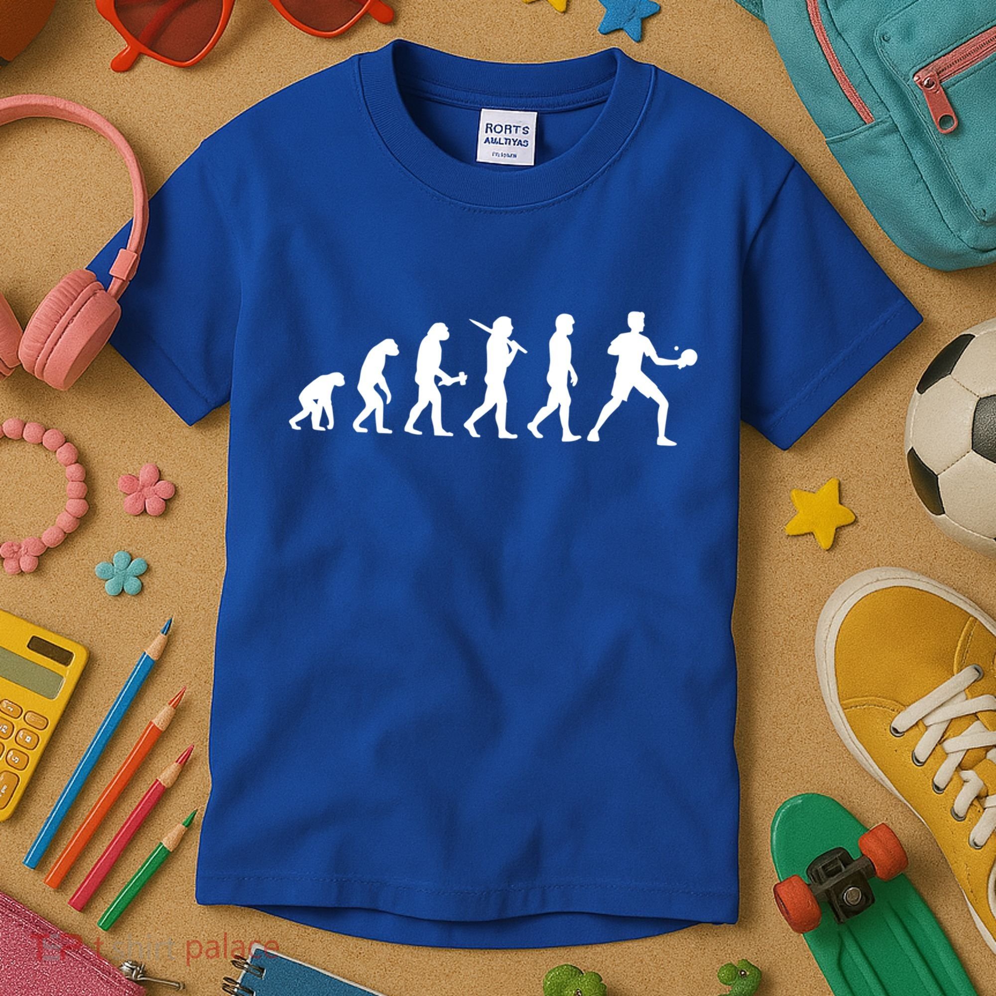 Ping Pong Evolution Table Tennis Meaningful Gift Kids T-Shirt