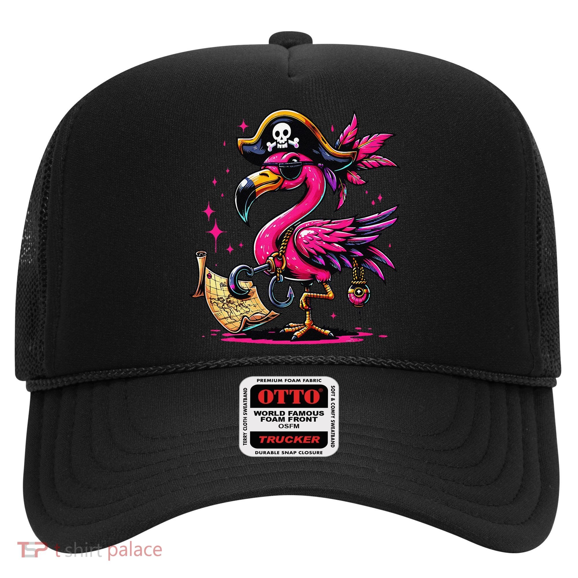 Pirate Pin.K Flamingo Halloween Party Jolly Roger Hat