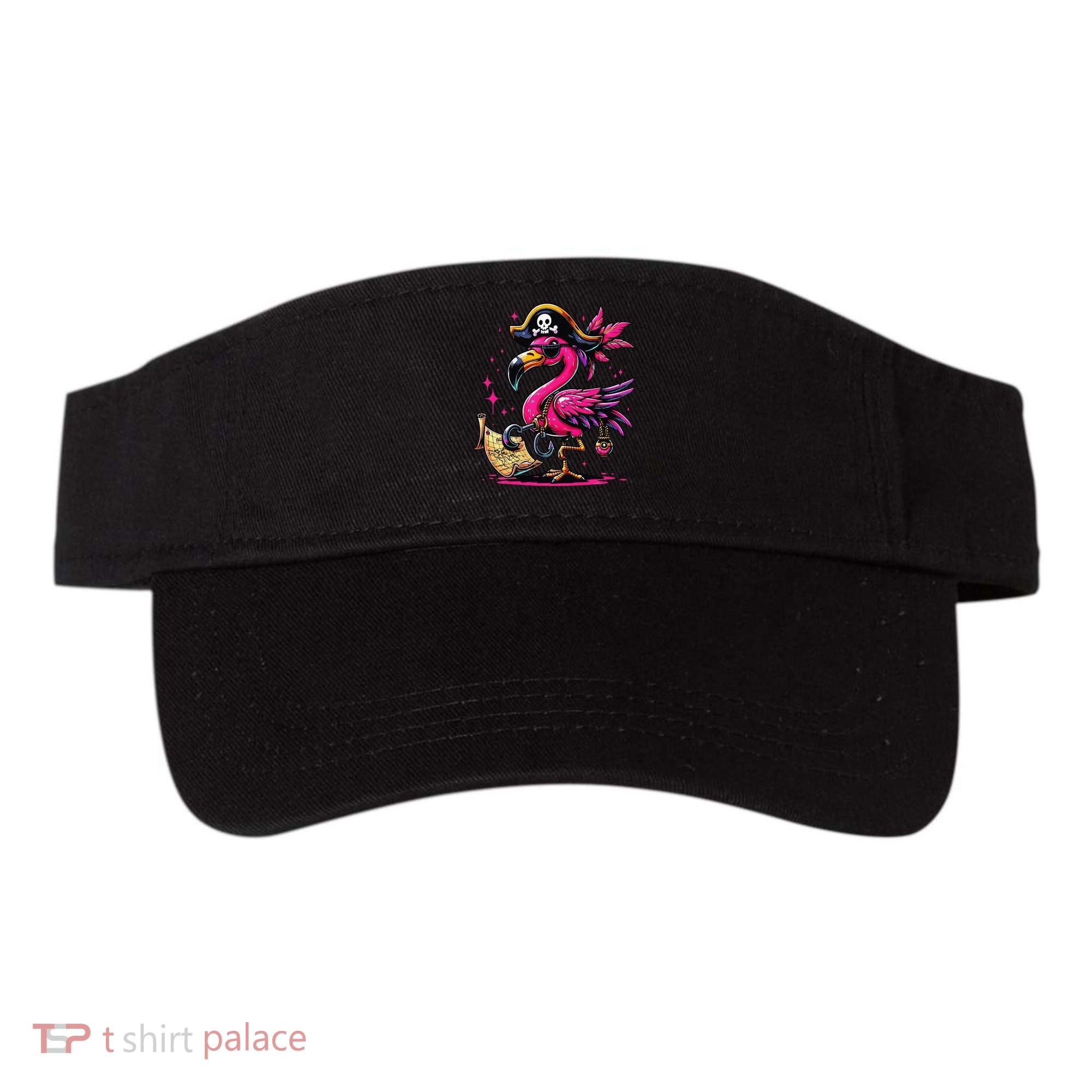 Pirate Pin.K Flamingo Halloween Party Jolly Roger Visor