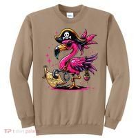 Pirate Pin.K Flamingo Halloween Party Jolly Roger Sweatshirt thumb 0