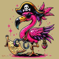 Pirate Pin.K Flamingo Halloween Party Jolly Roger Sweatshirt thumb 2