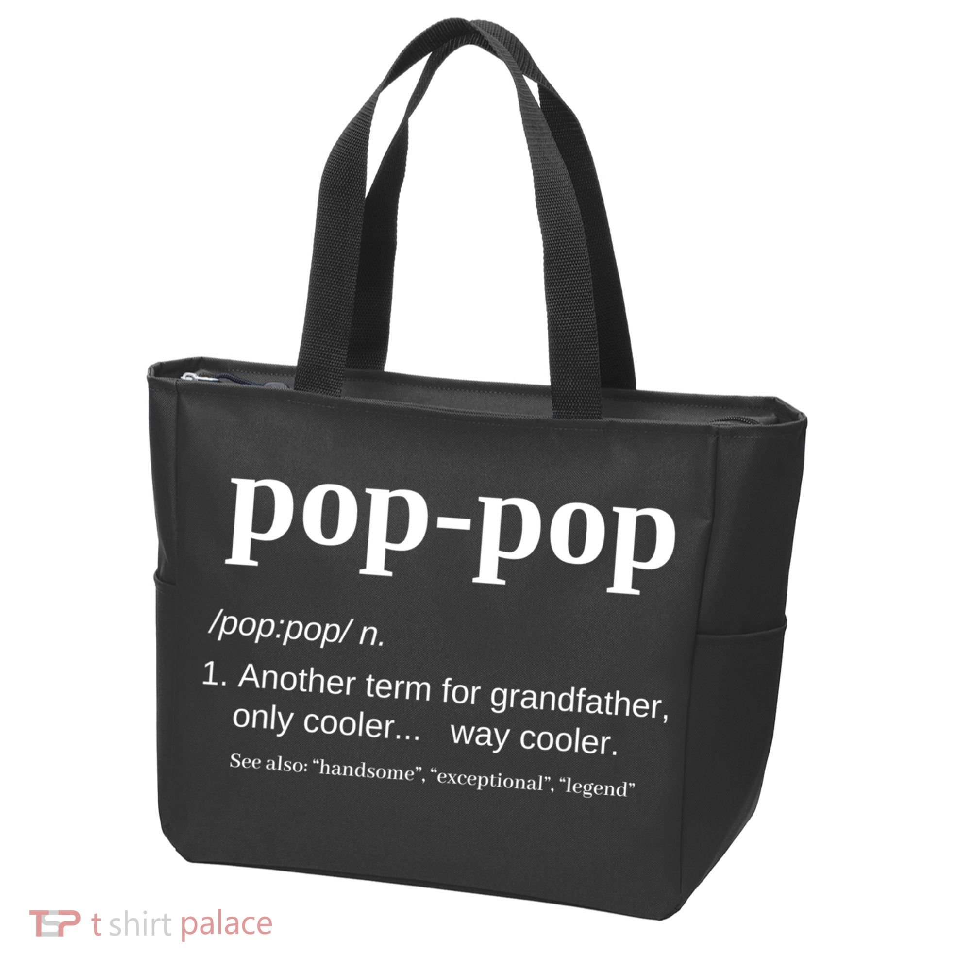 Pop Pop Funny Gift Grandpa Fathers Day Great Gift Popgiftpop Tee Tote Bag