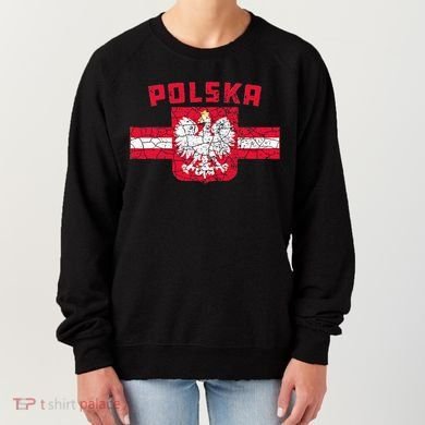 Polska Poland Flag Polish White Eagle Women's Sweatshirt