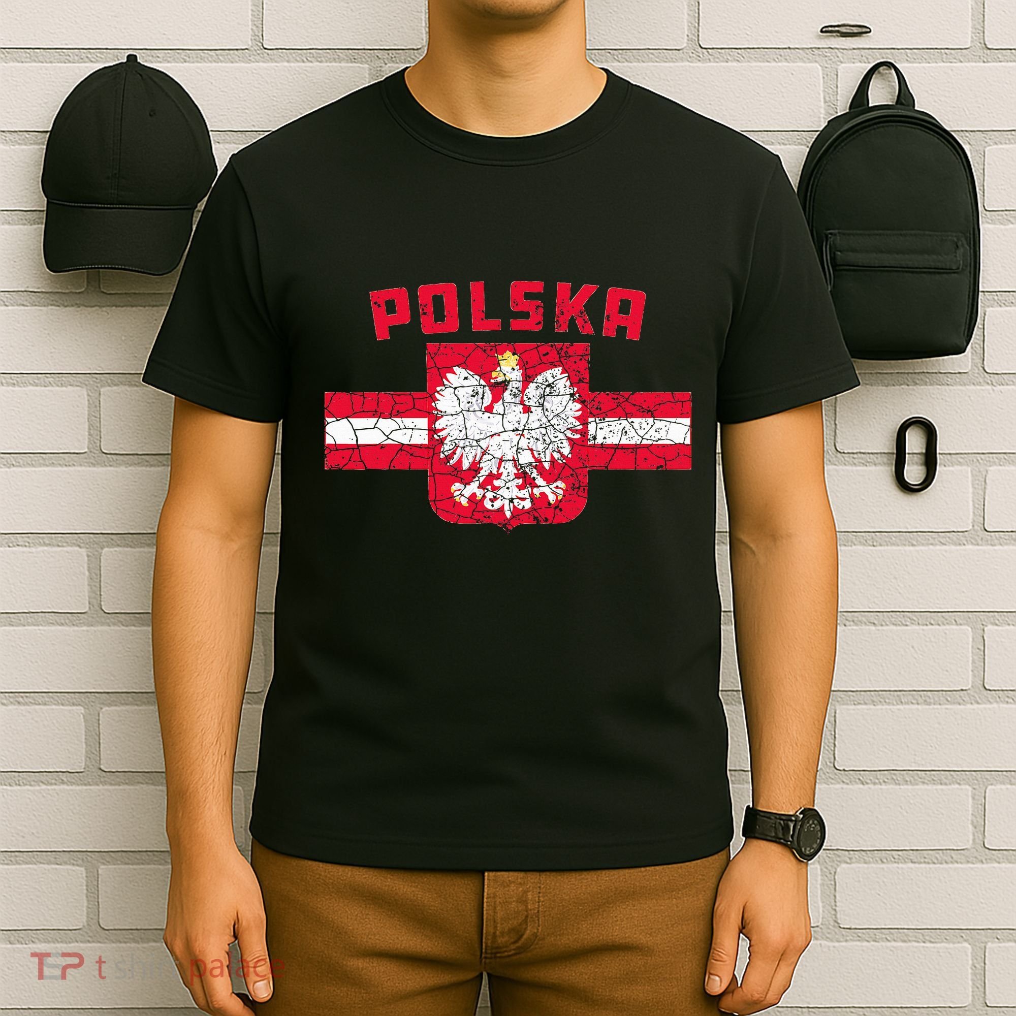Polska Poland Flag Polish White Eagle T-Shirt