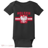 Polska Poland Flag Polish White Eagle Baby Bodysuit thumb 0