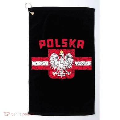 Polska Poland Flag Polish White Eagle Golf Towel