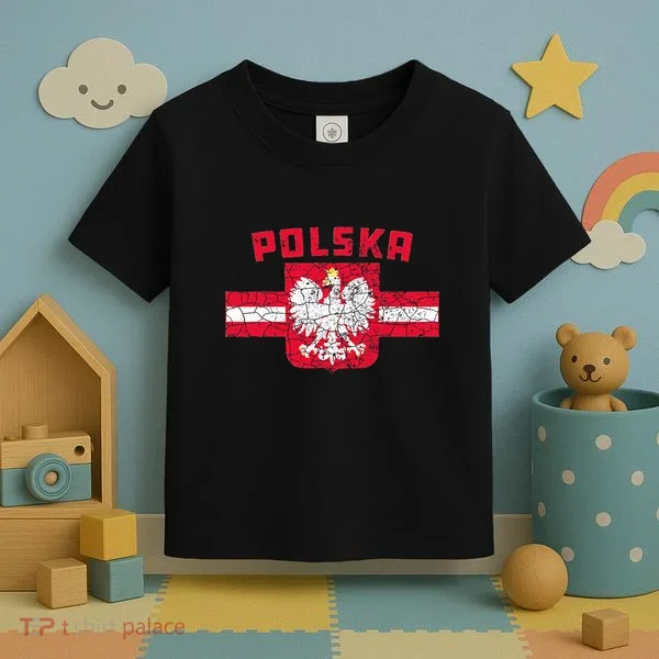 Polska Poland Flag Polish White Eagle Toddler T-Shirt
