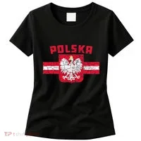Polska Poland Flag Polish White Eagle Women's T-Shirt thumb 0