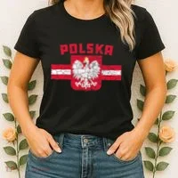 Polska Poland Flag Polish White Eagle Women's T-Shirt thumb 2