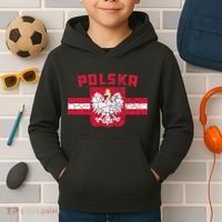 Polska Poland Flag Polish White Eagle Kids Hoodie thumb 2