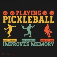 Pickleball Player Funny Playing Pickleball Improves Memory Funny Gift Backpack thumb 2