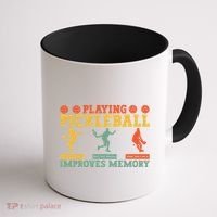 Pickleball Player Funny Playing Pickleball Improves Memory Funny Gift Coffee Mug thumb 1