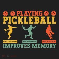 Pickleball Player Funny Playing Pickleball Improves Memory Funny Gift Beanie thumb 2