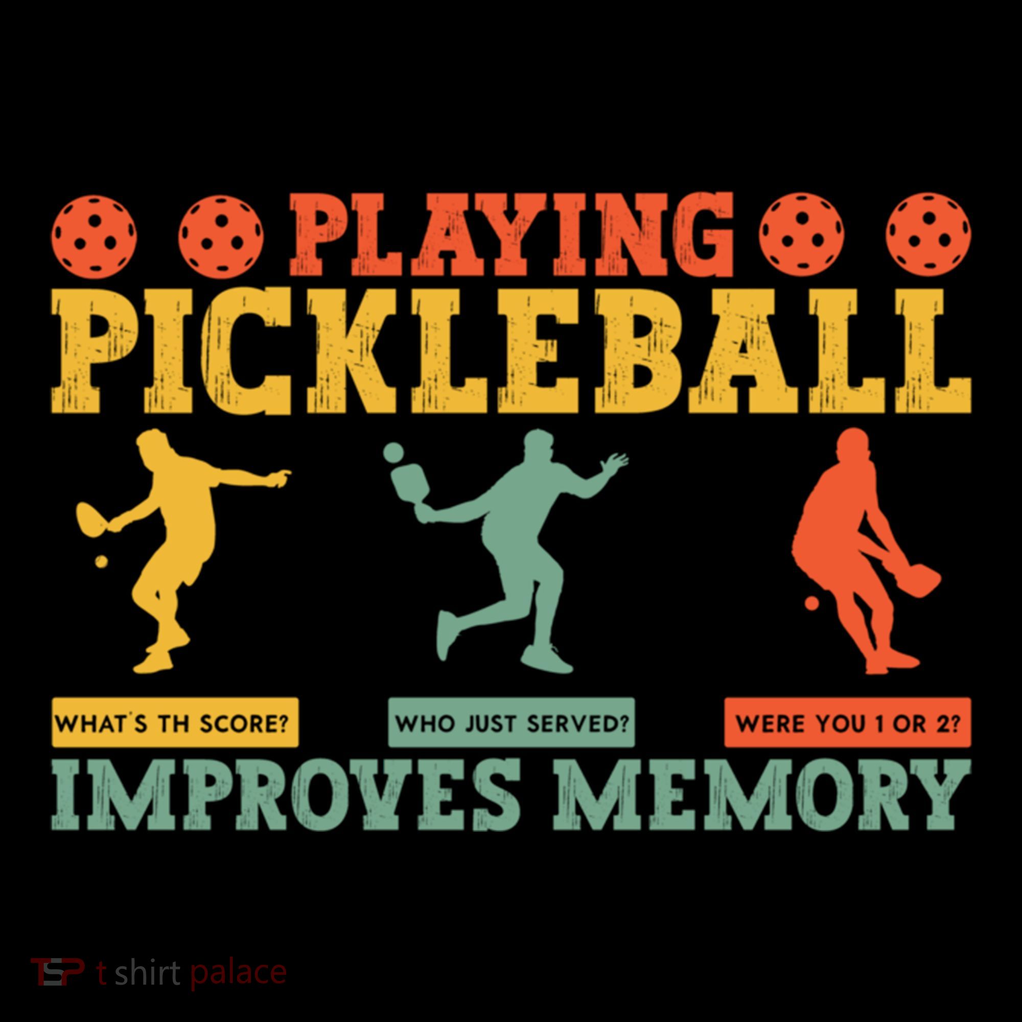Pickleball Player Funny Playing Pickleball Improves Memory Funny Gift Women's Hoodie
