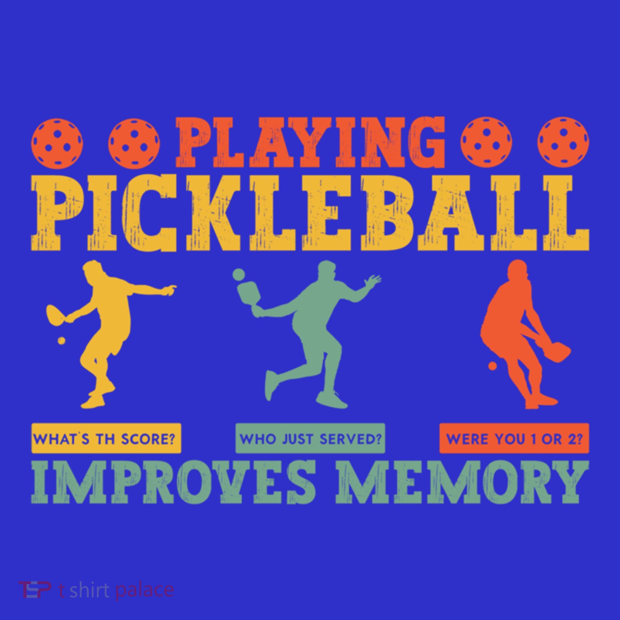 Pickleball Player Funny Playing Pickleball Improves Memory Funny Gift Visor