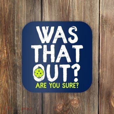 Pickleball Player Funny Sayings Coaster