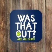 Pickleball Player Funny Sayings Coaster thumb 0