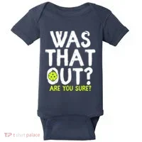 Pickleball Player Funny Sayings Baby Bodysuit thumb 0