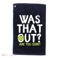 Pickleball Player Funny Sayings Golf Towel thumb 0