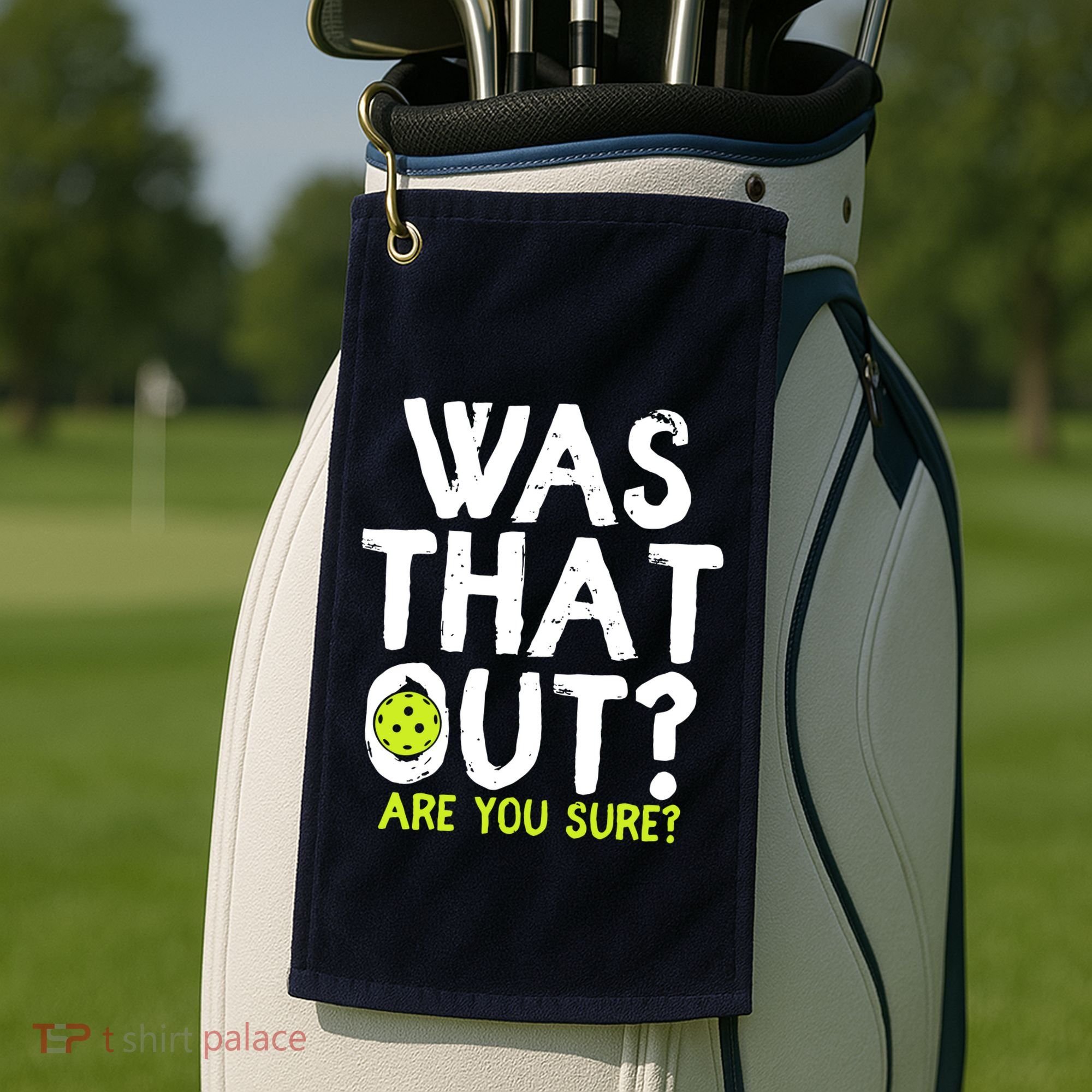 Pickleball Player Funny Sayings Golf Towel