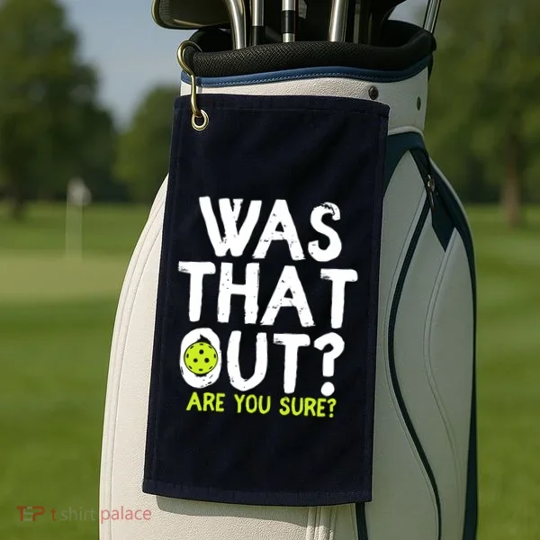 Pickleball Player Funny Sayings Golf Towel