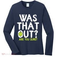 Pickleball Player Funny Sayings Women's Long Sleeve Shirt thumb 0