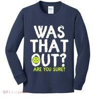 Pickleball Player Funny Sayings Kids Long Sleeve Shirt thumb 0